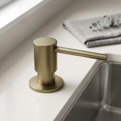 Pure.Sink Elite Steel Shine built-in soap dispenser PVD brushed gold top-fill PS9010-60